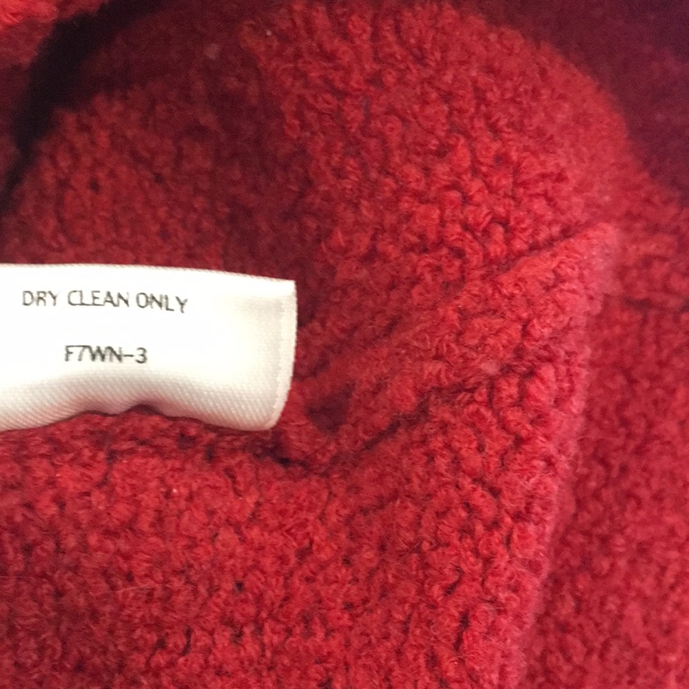 Eileen Fisher Red Wool Sweater - Picture 7 of 7